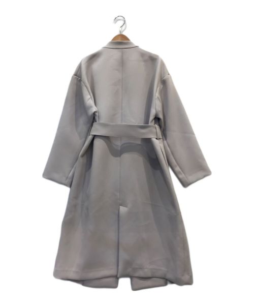 PLST（プラステ）PLST (プラステ) ノーカラーコート/ガウンコート/リバーコート グレー サイズ:L 未使用品の古着・服飾アイテム