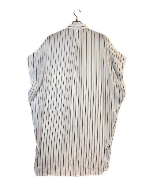 SPECCHIO（スペッチオ）SPECCHIO (スペッチオ) ノースリーブシアーワンピース/ストライプワンピース ホワイト サイズ:40の古着・服飾アイテム