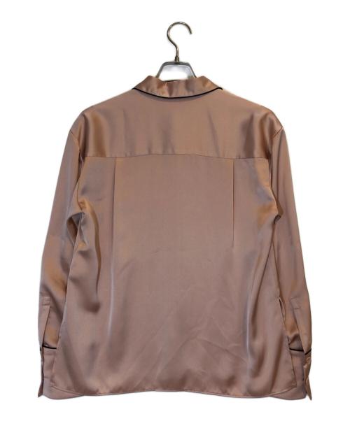 LE CIEL BLEU（ルシェルブルー）LE CIEL BLEU (ルシェルブルー) サテンシャツ ピンク サイズ:36の古着・服飾アイテム