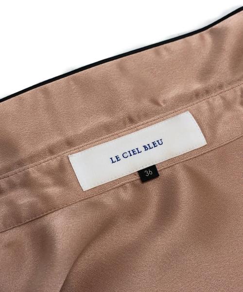 LE CIEL BLEU（ルシェルブルー）LE CIEL BLEU (ルシェルブルー) サテンシャツ ピンク サイズ:36の古着・服飾アイテム