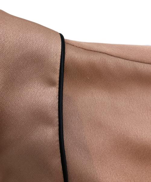 LE CIEL BLEU（ルシェルブルー）LE CIEL BLEU (ルシェルブルー) サテンシャツ ピンク サイズ:36の古着・服飾アイテム