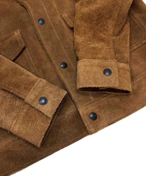 SCHOTT BROS.（ショット）SCHOTT BROS. (ショットブロス) スエードワークジャケット/レザージャケット ブラウン サイズ:36の古着・服飾アイテム