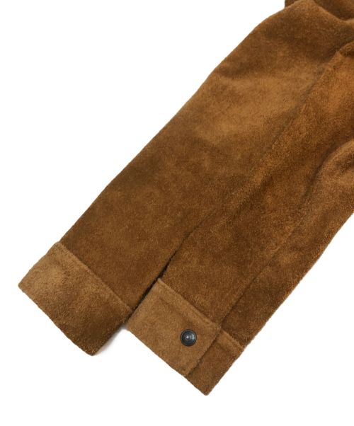 SCHOTT BROS.（ショット）SCHOTT BROS. (ショットブロス) スエードワークジャケット/レザージャケット ブラウン サイズ:36の古着・服飾アイテム