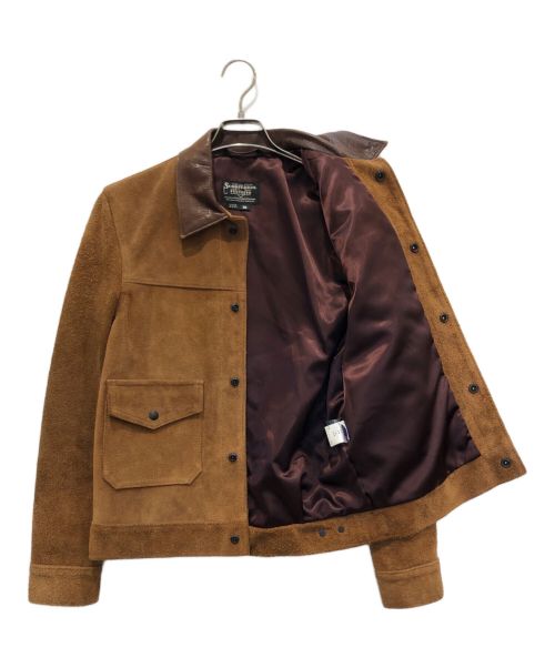 SCHOTT BROS.（ショット）SCHOTT BROS. (ショットブロス) スエードワークジャケット/レザージャケット ブラウン サイズ:36の古着・服飾アイテム