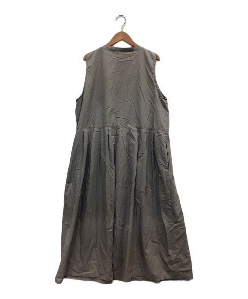 GRANDMA MAMA DAUGHTER（グランマママドーター）GRANDMA MAMA DAUGHTER (グランマママドーター) コットンノースリーブワンピース グレージュ サイズ:1の古着・服飾アイテム