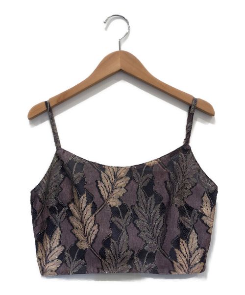 etoll.（エトル）etoll. (エトル) レースビスチェドレスワンピース ネイビー サイズ:Mの古着・服飾アイテム