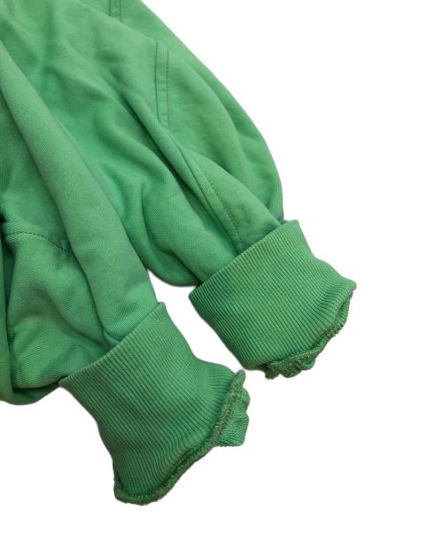 DIESEL（ディーゼル）DIESEL (ディーゼル) ロゴマキシフーディースウェットワンピース 黄緑 サイズ:XXSの古着・服飾アイテム