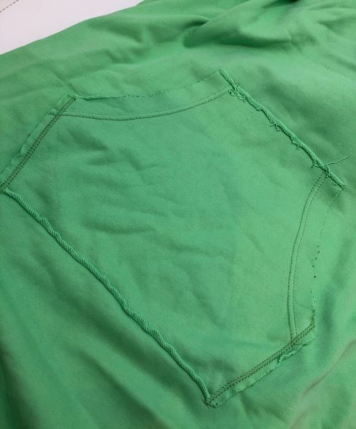 DIESEL（ディーゼル）DIESEL (ディーゼル) ロゴマキシフーディースウェットワンピース 黄緑 サイズ:XXSの古着・服飾アイテム