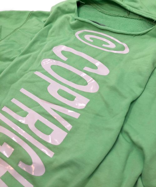 DIESEL（ディーゼル）DIESEL (ディーゼル) ロゴマキシフーディースウェットワンピース 黄緑 サイズ:XXSの古着・服飾アイテム