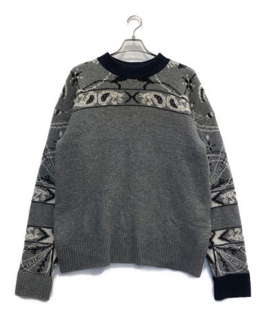 Sacai サカイ × Dr Woo プリーツワンピース グレー サイズ2 sacai - 【美品】 sacai / サカイ | × Dr. Woo / ドクターウー 総柄