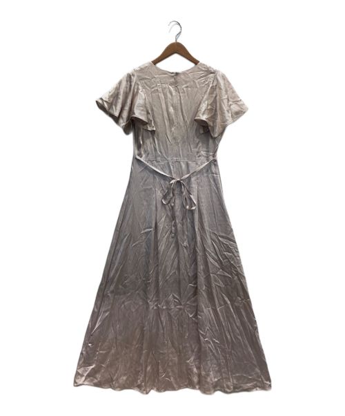 FRAY ID（フレイ アイディー）FRAY ID (フレイ アイディー) フリルスリーブサテンタックワンピース ピンク サイズ:1の古着・服飾アイテム