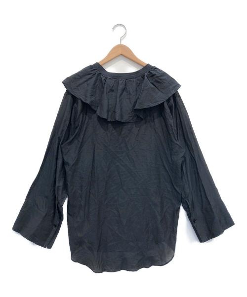 AEWEN MATOPH（イウエン マトフ）AEWEN MATOPH (イウエン マトフ) シルク混シアーブラウス ブラック サイズ:FREEの古着・服飾アイテム
