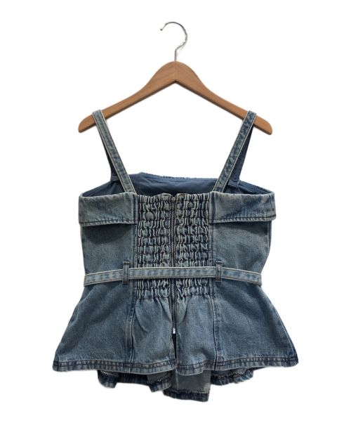 Mystrada（マイストラーダ）Mystrada (マイストラーダ) アシメデニムビスチェ ブルー サイズ:38 未使用品の古着・服飾アイテム