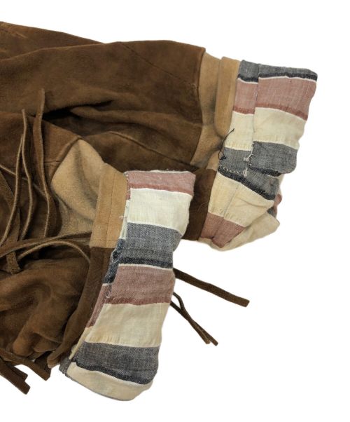 USED（ユーズド）USED (ユーズド) [古着]フリンジ スウェード レザージャケット ブラウン サイズ:表記なしの古着・服飾アイテム