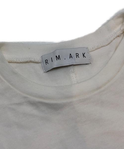 RIM.ARK（リムアーク）RIM.ARK (リムアーク) Double layered cut OP/ダブルレイヤードカットソーワンピース ホワイト サイズ:36の古着・服飾アイテム