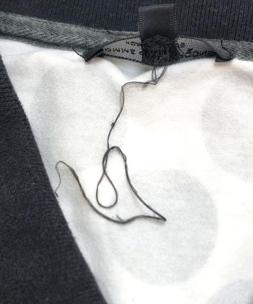 COMME des GARCONS HOMME（コムデギャルソン オム）COMME des GARCONS HOMME (コムデギャルソン オム) ドット柄ポロシャツ ホワイト サイズ:Sの古着・服飾アイテム
