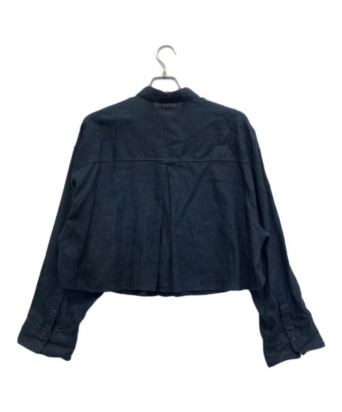 Mila Owen（ミラオーウェン）Mila Owen (ミラオーウェン) フレンチリネンセットアップ ネイビーの古着・服飾アイテム