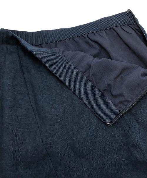 Mila Owen（ミラオーウェン）Mila Owen (ミラオーウェン) フレンチリネンセットアップ ネイビーの古着・服飾アイテム