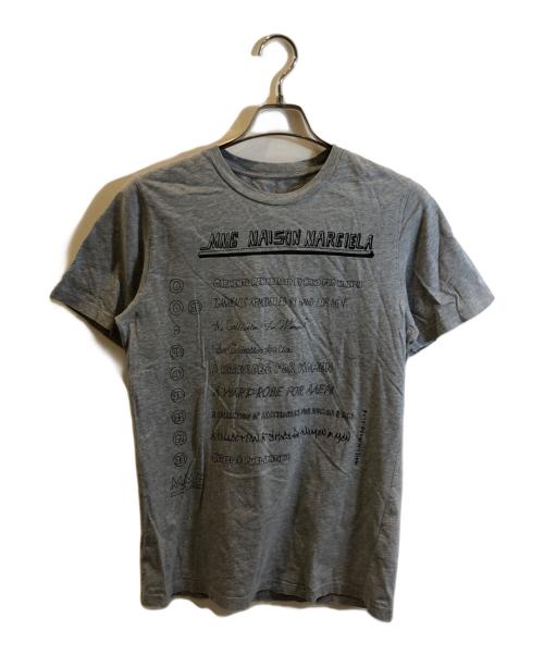 MM6 Maison Margiela（エムエムシックスメゾンマルジェラ）MM6 Maison Margiela (エムエムシックス メゾンマルジェラ) プリントTシャツ グレー サイズ:14の古着・服飾アイテム