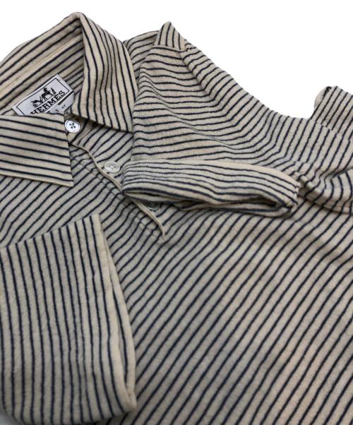 HERMES（エルメス）HERMES (エルメス) ウールポロシャツ/ポロシャツ ベージュ サイズ:Sの古着・服飾アイテム