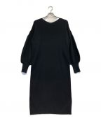 PLUS OTO.HAプラスオトハ）の古着「ニットワンピース」｜ブラック