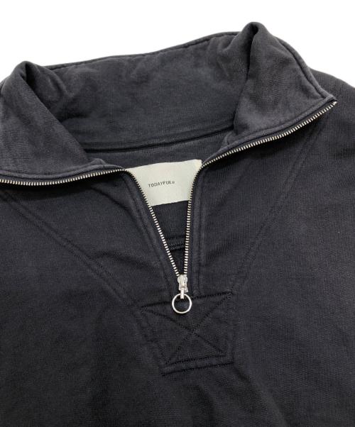 TODAYFUL（トゥデイフル）TODAYFUL (トゥデイフル) ハーフジップスウェット ブラック サイズ:FREEの古着・服飾アイテム