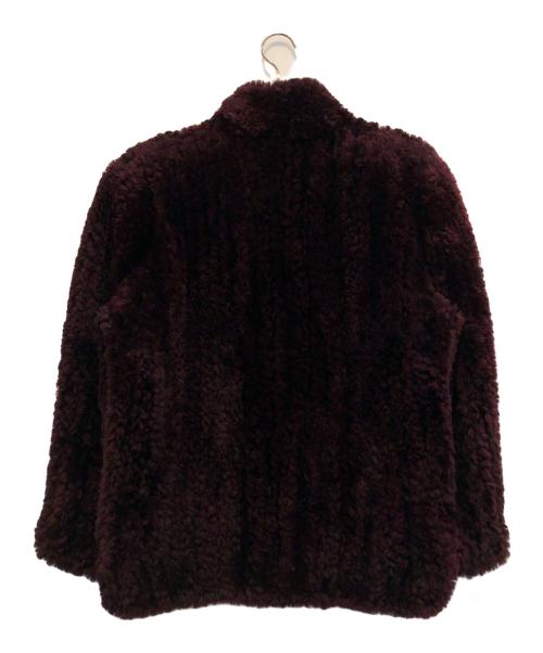 Paul Lishman（ポーラリシュマン）Paul Lishman (ポーラリシュマン) ファージャケット ワインレッド サイズ:Mの古着・服飾アイテム