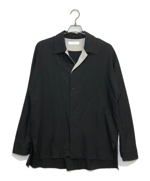 ETHOSENS（エトセンス）ETHOSENS (エトセンス) オープンカラーシャツ ブラック サイズ:表記なしの古着・服飾アイテム
