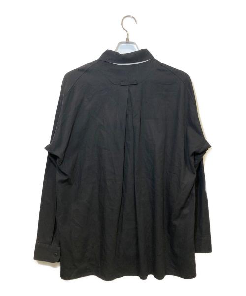 ETHOSENS（エトセンス）ETHOSENS (エトセンス) オープンカラーシャツ ブラック サイズ:表記なしの古着・服飾アイテム