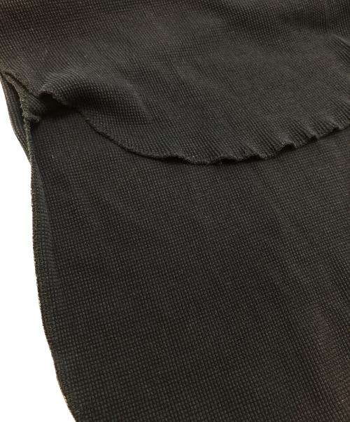 CULLNI（クルニ）CULLNI (クルニ) ハーフジップサーマルカットソー ブラック サイズ:Lの古着・服飾アイテム