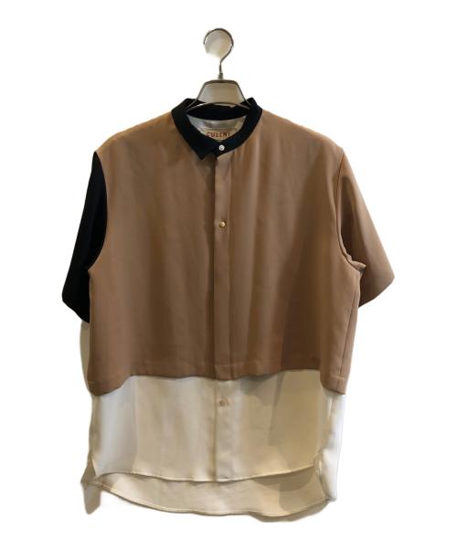 CULLNI（クルニ）CULLNI (クルニ) アシンメトリーシャツ ベージュ サイズ:1の古着・服飾アイテム