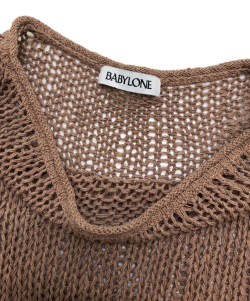 BABYLONE（バビロン）BABYLONE (バビロン) ニット ブラウン サイズ:Freeの古着・服飾アイテム