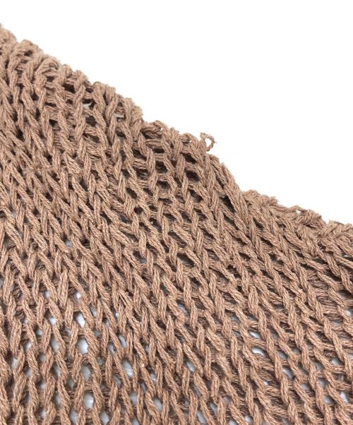 BABYLONE（バビロン）BABYLONE (バビロン) ニット ブラウン サイズ:Freeの古着・服飾アイテム