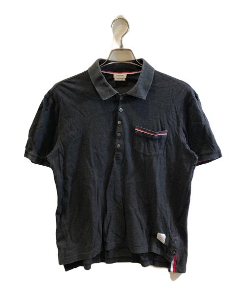 THOM BROWNE. NEW YORK（トムブラウン ニューヨーク）THOM BROWNE. NEW YORK (トムブラウンニューヨーク) ポロシャツ グレー サイズ:表記なしの古着・服飾アイテム