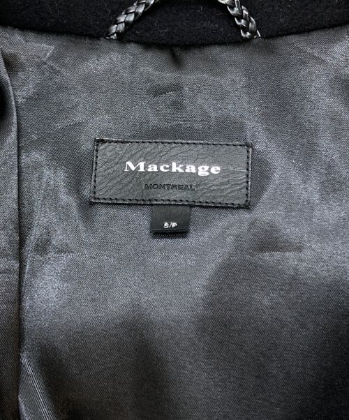 mackage（マッカージュ）MACKAGE (マッカージュ) カシミヤ混ウールコート ネイビー サイズ:Sの古着・服飾アイテム