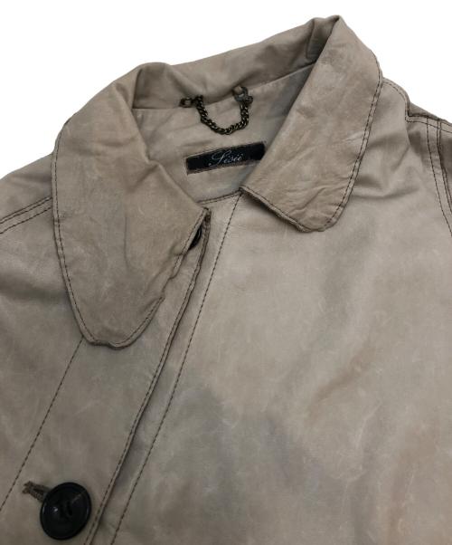 Sissi（シシ）Sissi (シシ) レザーポンチョ ベージュ サイズ:表記なしの古着・服飾アイテム