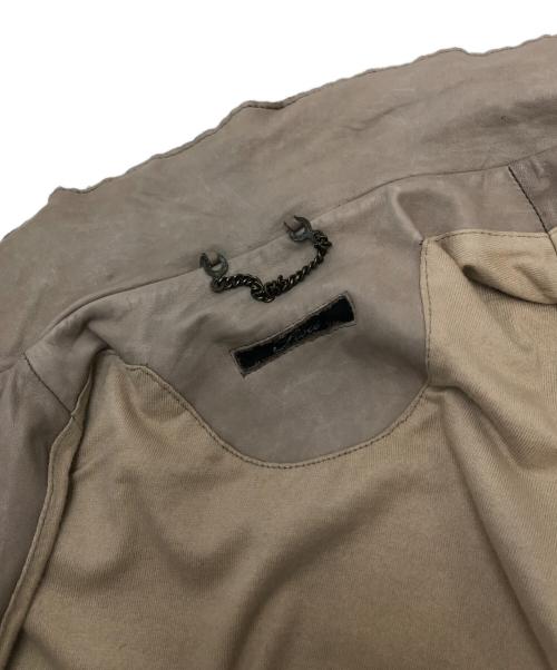 Sissi（シシ）Sissi (シシ) レザーポンチョ ベージュ サイズ:表記なしの古着・服飾アイテム