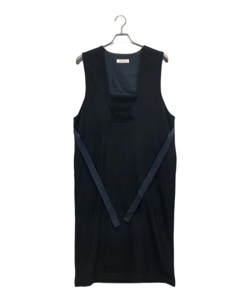 PINK HOUSE（ピンクハウス）PINK HOUSE (ピンクハウス) ロングジレ ブラック サイズ:表記なしの古着・服飾アイテム