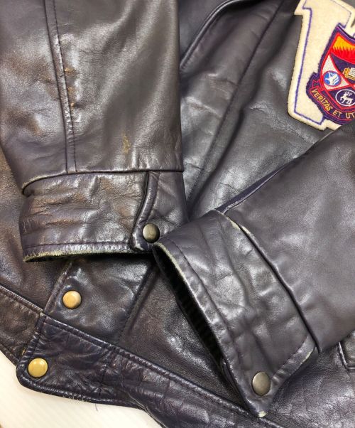 USED（ユーズド）USED (ユーズド) レザージャケット/VALDOR SPORTS WEAR/CANADA製 サイズ:48の古着・服飾アイテム
