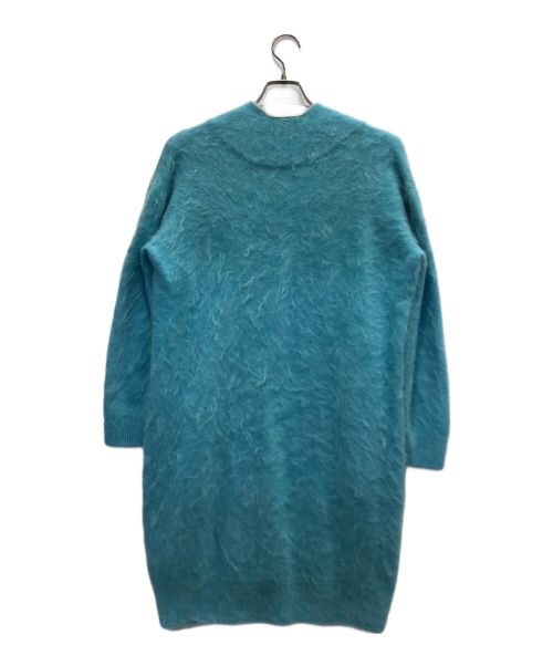 DRAWER（ドゥロワー）Drawer (ドゥロワー) ファーロングカーディガン スカイブルー サイズ:1の古着・服飾アイテム