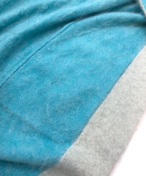 DRAWER（ドゥロワー）Drawer (ドゥロワー) ファーロングカーディガン スカイブルー サイズ:1の古着・服飾アイテム