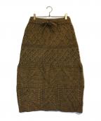 Snow peakスノーピーク）の古着「アルパカミックスニットスカート」｜ブラウン