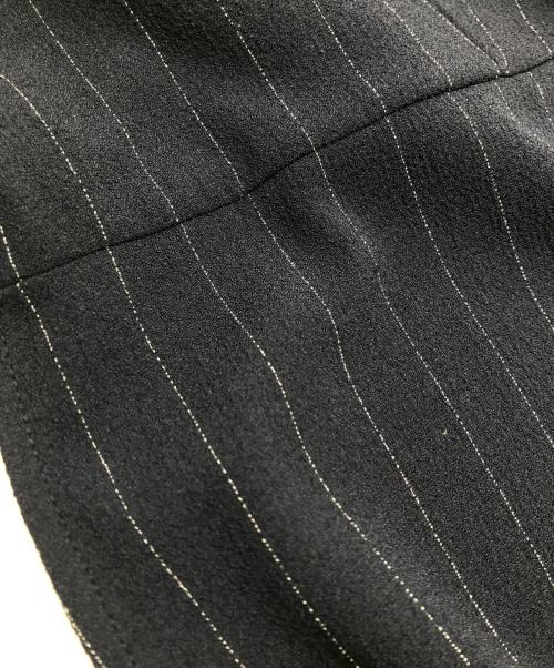 GANNI（ガニー）GANNI (ガニー) ストライプ カシュクールワンピース ネイビー サイズ:36の古着・服飾アイテム