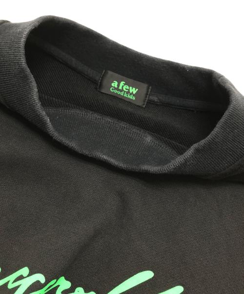 A FEW GOOD KIDS（アフューグッドキッズ）A FEW GOOD KIDS (アフューグッドキッズ) プリントスウェット ブラック サイズ:表記なしの古着・服飾アイテム
