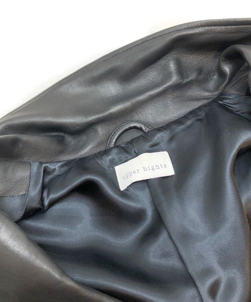 upper hights（アッパーハイツ）upper hights (アッパーハイツ) レザーライダースジャケット ブラック サイズ:Ｓの古着・服飾アイテム
