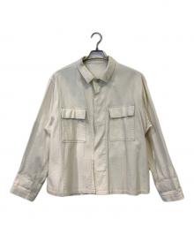 Audrey and John Wad（オードリーアンドジョンワッド）の古着「BDU TYPE シャツブルゾン」｜アイボリー