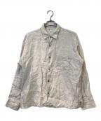 MOTOモト）の古着「フレンチリネンシャツ」｜ベージュ