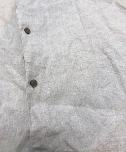 MOTO（モト）MOTO (モト) フレンチリネンシャツ ベージュ サイズ:Lの古着・服飾アイテム