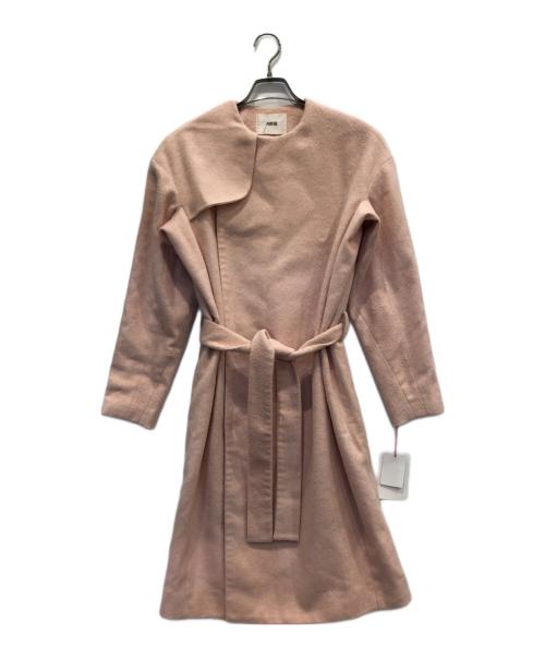 furfur（ファーファー）furfur (ファーファー) ノーカラーコート ピンク サイズ:FREE 未使用品の古着・服飾アイテム