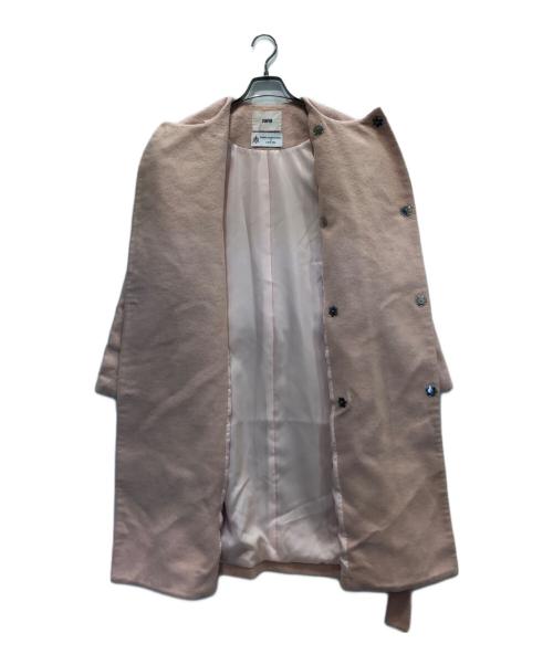 furfur（ファーファー）furfur (ファーファー) ノーカラーコート ピンク サイズ:FREE 未使用品の古着・服飾アイテム